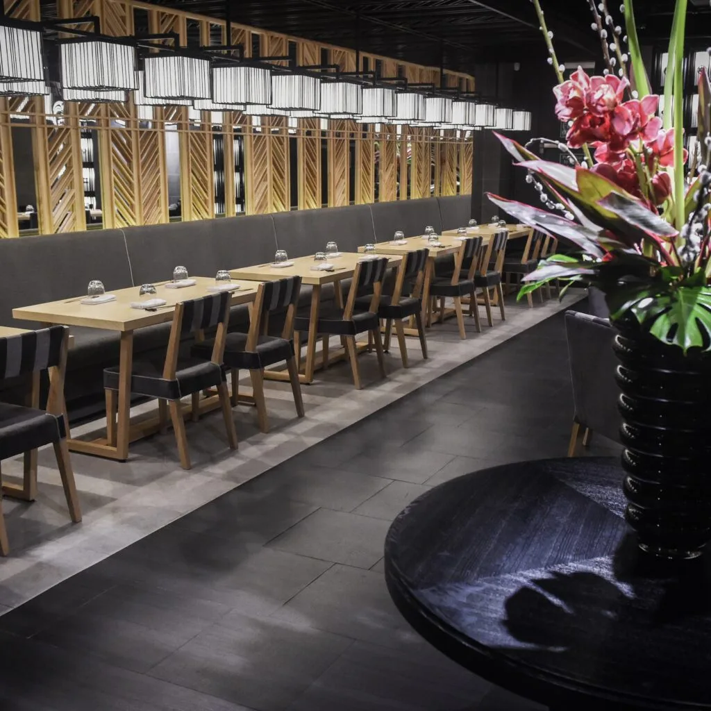 Ginza Onodera Mayfair Japanese restaurant fit-out by LCC – view 3