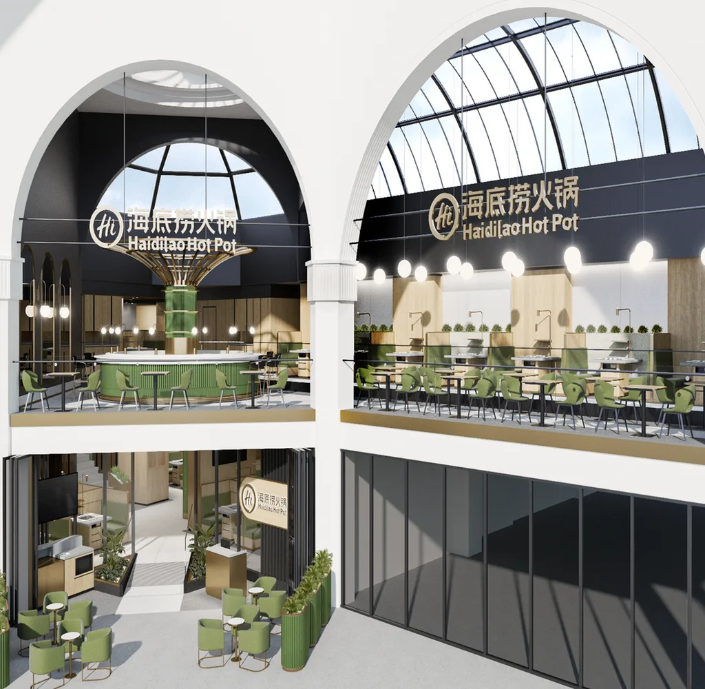 Haidilao Hot Pot Manchester restaurant fit-out by LCC – view 3