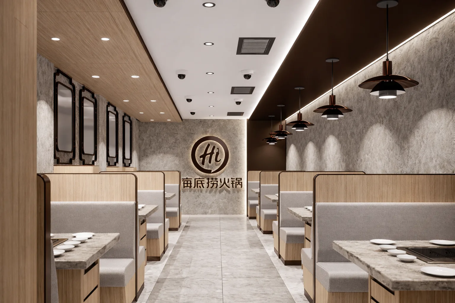 Haidilao Hot Pot Gran Vía Madrid restaurant fit-out by LCC