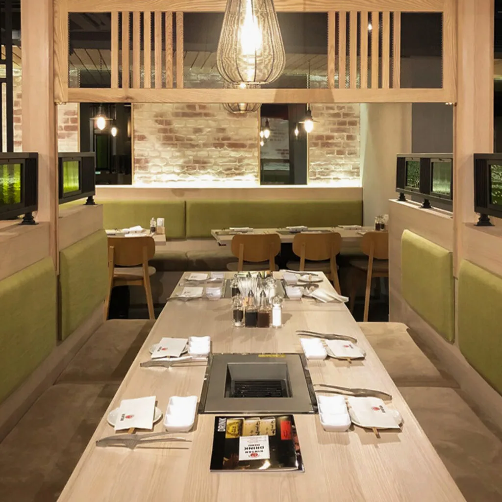 Kintan Japanese BBQ Oxford Street restaurant fit-out by LCC – view 3
