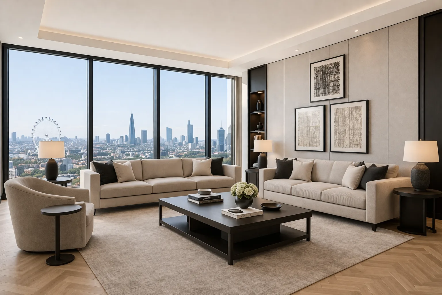 High-End Apartment Interior Fit-Out, Nine Elms – project photo by LCC