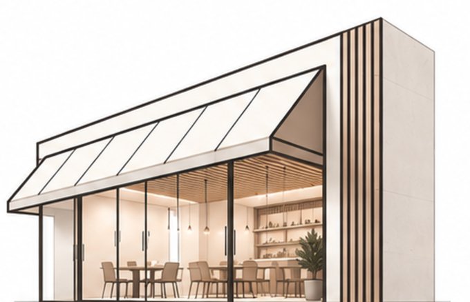 Restaurant and retail fit-out illustration – LCC London